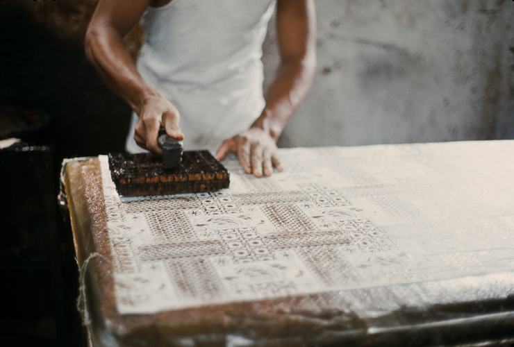 Waxing with Cap (Tjap) - Copper Stamp