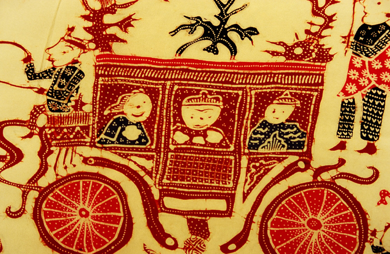 Batik Kain Panjang (Formal Skirt) on Silk - Jakarta