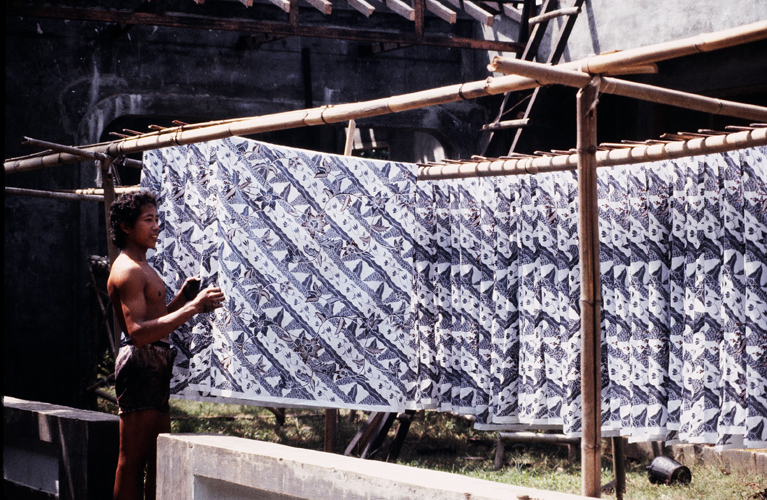 Drying Batik Kain
